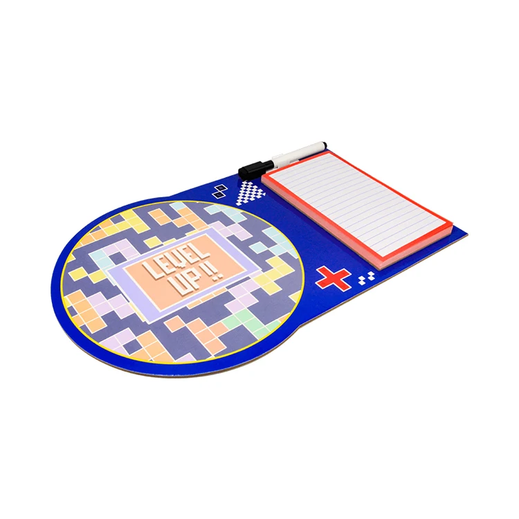 custom magnetic rewritable card board with notepad and whiteboard pen memo pad set with magnets