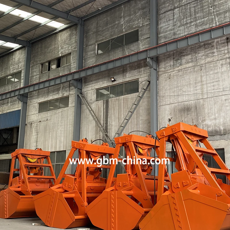 Remote control hydraulic bulk cargo grab bucket 6-12m3