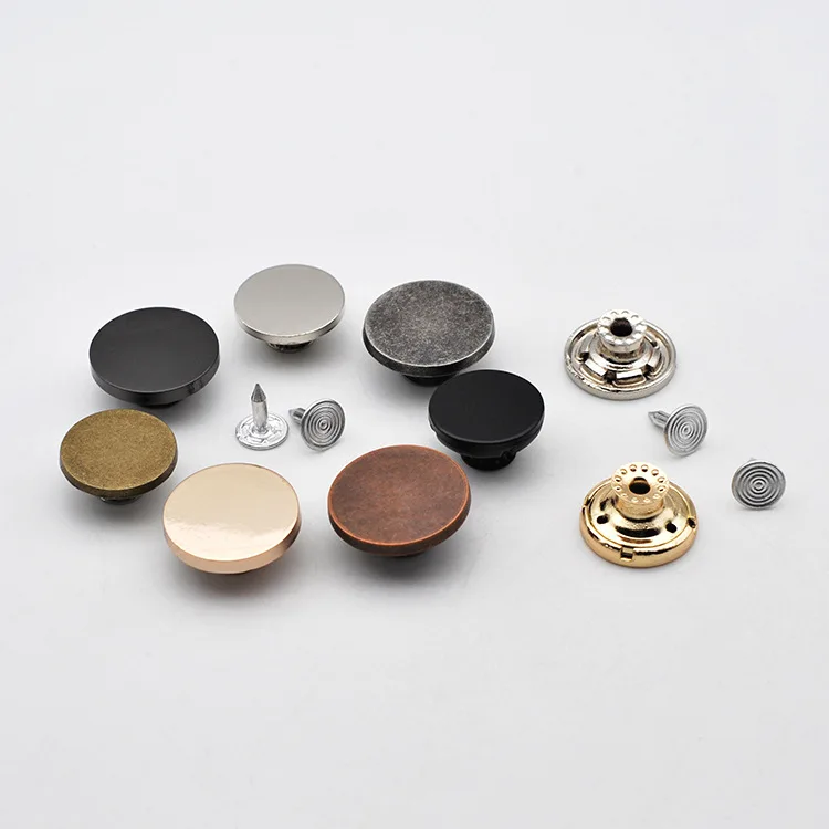 Wholesale zinc alloy shake head jeans button blank custom laser logo buttons for denim jeans