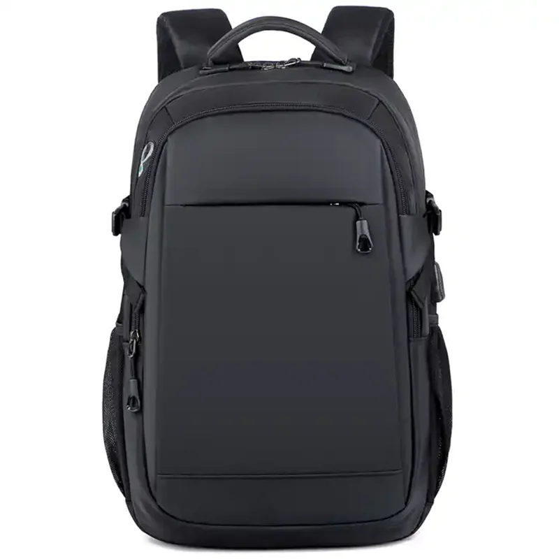 Factory 15.6 Inch Custom Logo Waterproof Oxford Pu Material Business Men Day Pack Bag Travel Laptop Backpack