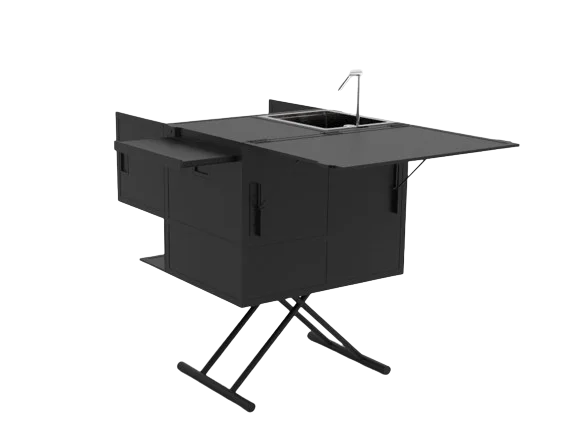 ALL-IN-ONE Aluminium Camping Kitchen Box For Outdoor Cooking