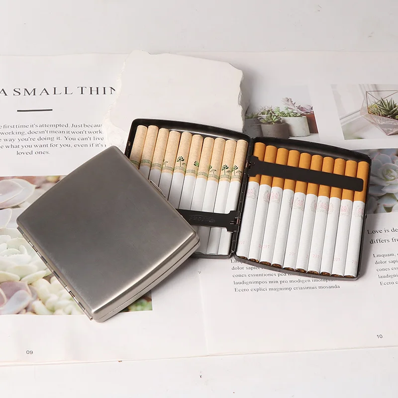 FuTeng Wholesale Waterproof Cigarette Case Pocket Cigarette Box Custom Logo Metal Storage Tobacco Box Smoking Accessories