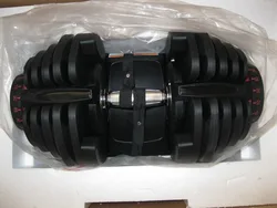 Quick Adjust 90 LB / 40 KG Rubber Hex Dumbbell Adjustable Wholesale