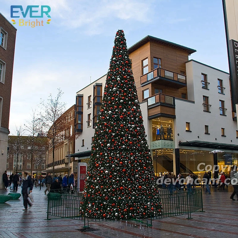commercial 5m 10m 15m 20m outdoor giant Christmas tree with lights IP68
