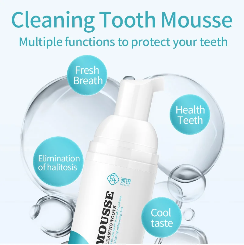
OEM Brand LOGO Bulk Sale Eco Friendly Home Dental Care Mini Cheap Whitening Cleansing Teeth Mousse Toothpaste for Adults 