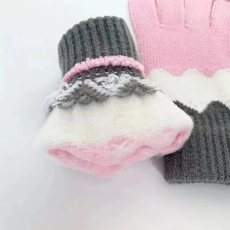 Best Price Adult Warm Acrylic Knitted men women winter warm touch screen gloves