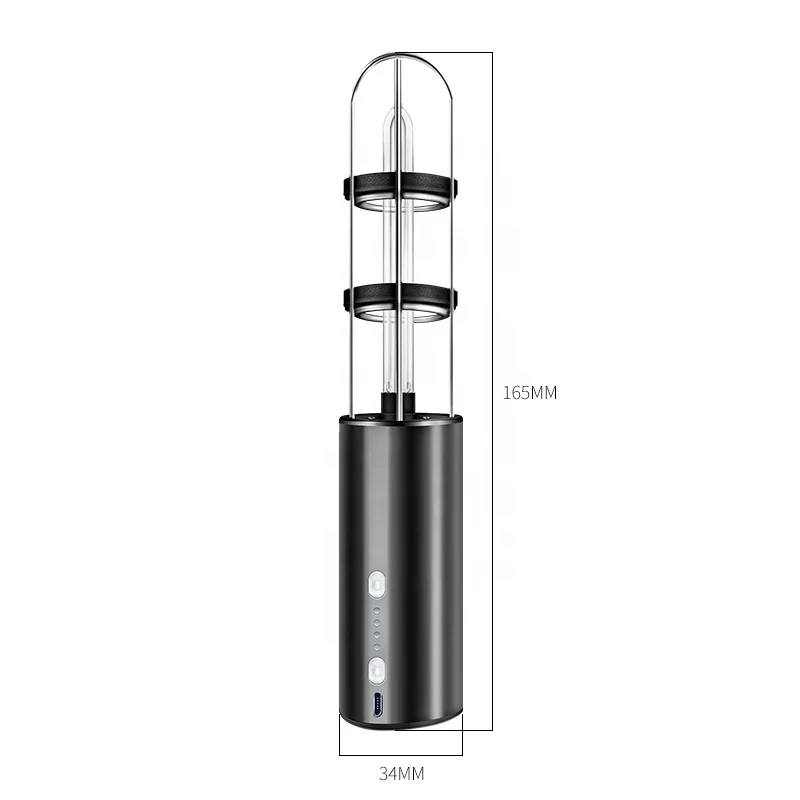 WARSUN Q1mini portable rechargeable family bactericidal lamp uv disinfecting uvc ozone light 185-254nm uv-c sterilization lamp