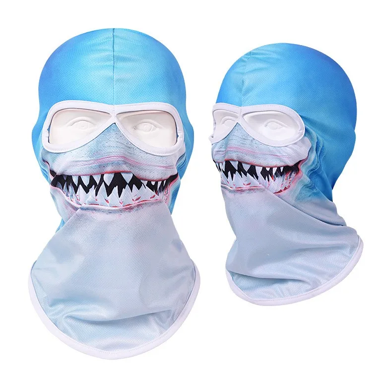Low Moq Face Mask Printed 2 Holes Balaclava Breathable Mesh Dust Proof Outdoor Sports Balaclava