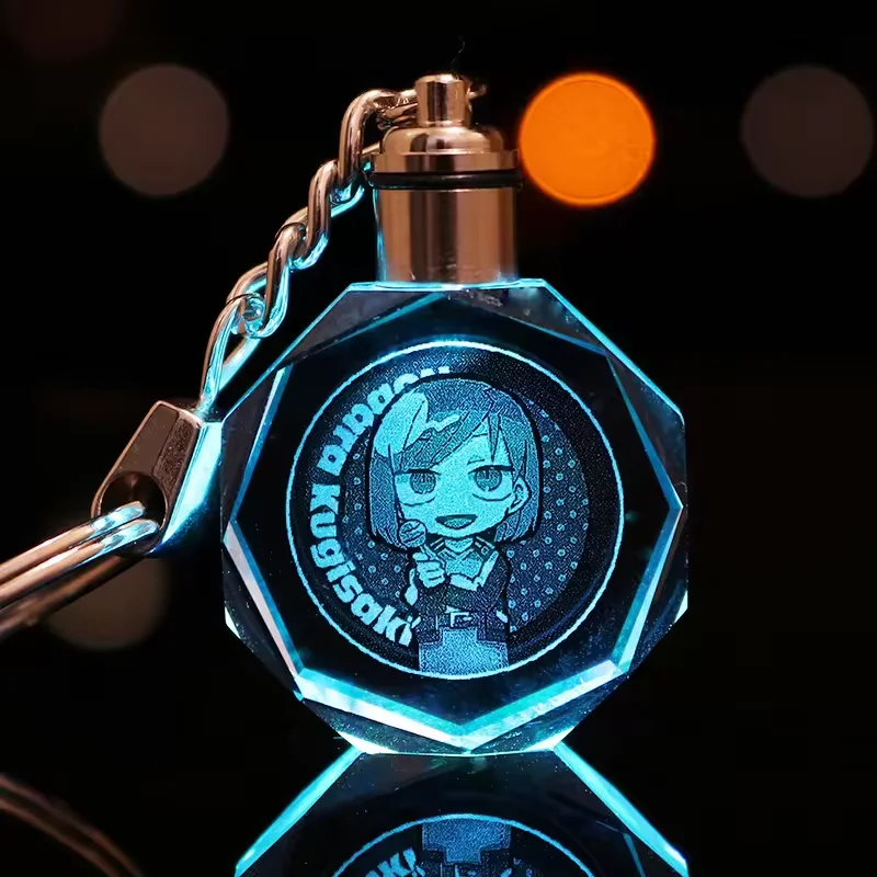 Anime Periphery Jujutsu Kaisen Keychain Character Itadori Yuji Pendant Luminescence Crystal keychain Light in Dark