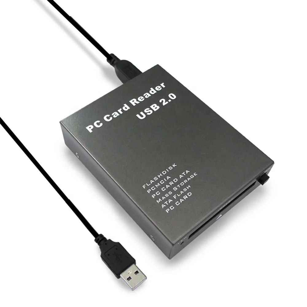 USB2.0 Metal-PCMCIA Card Reader , read FLASH /DISK /ATA Card