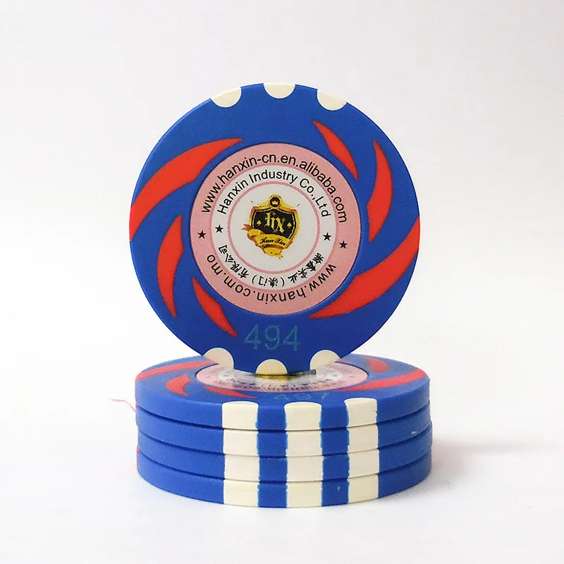 Fast Shipping Clay Poker Chips  45mm Custom Sticker Security Casino Chip