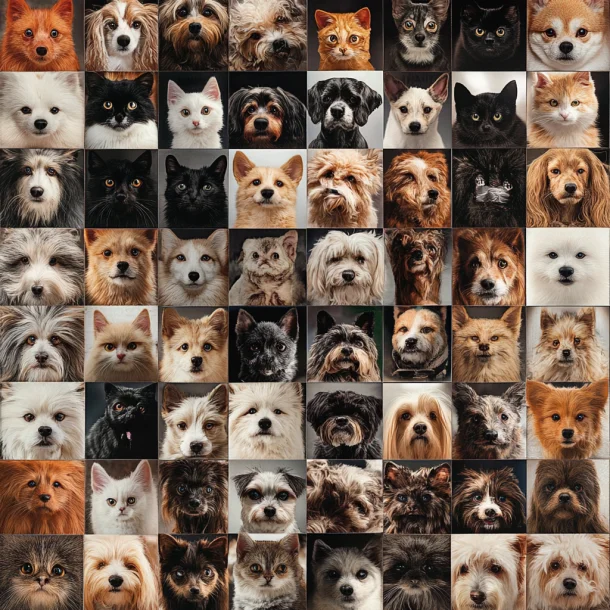 Dog Photos Background Decoration Wallpaper Peel and Ptick for Pet Shop Bedroom Wall Decoration