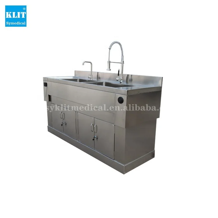 KLIT Customized Hospital Use 304 Stainless Steel Scrub Sink Medical Hand Sink