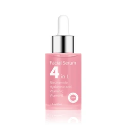 Custom Label Face Serum 4 in 1 Whitening Anti Age Face Serum with 30% Vitamin C 5% Niacinamide 10% Vitamin E Serum