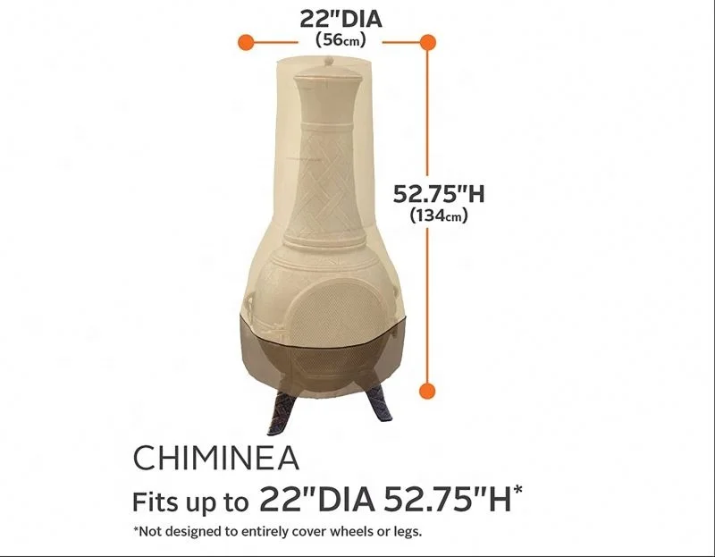 ZL-Outdoor 600D Waterproof UV resistant Patio Chiminea Cover