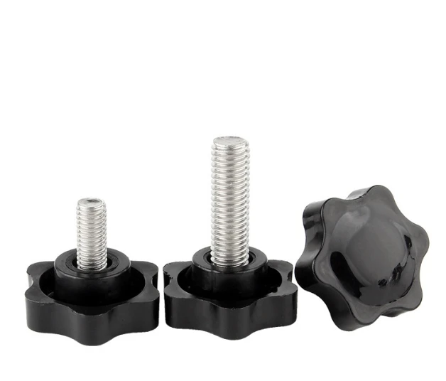 High quality M4 M5 M6 M8 M10 M12 Galvanized Steel Black Plastic Torx Head Knob Thumb Screw