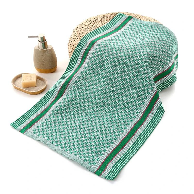 
cotton tea towel waffle wave kitchen cloth dish towel plain dyed factory directly sale adct12 