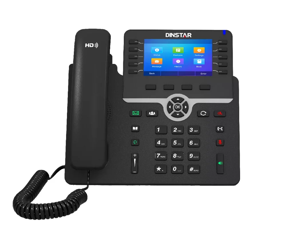 Gigabit Color High End IP Phone 6 SIP Accounts