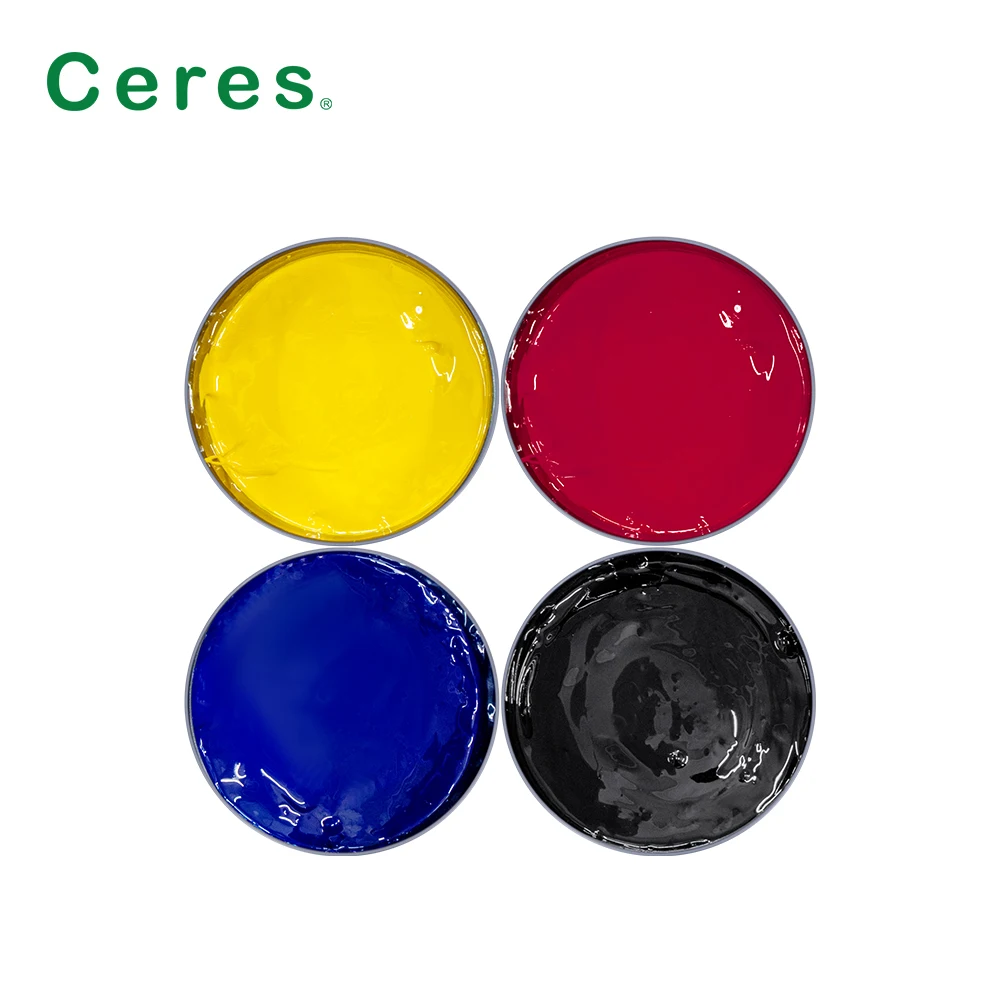 Ceres YT-06 Offset Melamine Soy Ink For yellow cyan black magenta