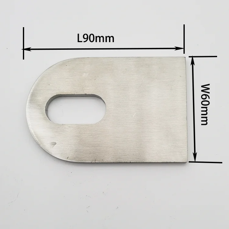 Professional Manufacture Stainless steel railing post bracket,304 stainless steel,brush finished 60x90mm glass connector