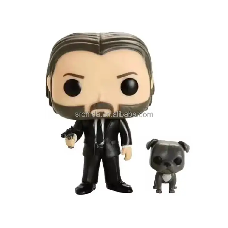Hot Sales John Wick TV Movies Collection Model Toy John Wick With Dog #580 #387 Vinyl Figurine Doll Gift Anime PVC Action Figure
