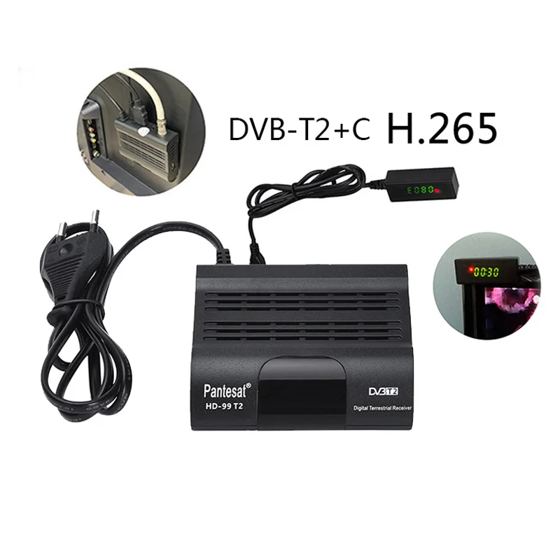 
Mini Digital TV Receiver Terrestrial Receiver dvb t2 HEVC H.265 dvbt2 Fta Set Top Box Iptv Decoder dvb-t2 
