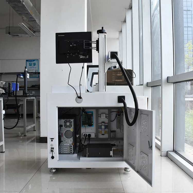 Free shipping sunglass cable wuhan fiber color laser marking machine price