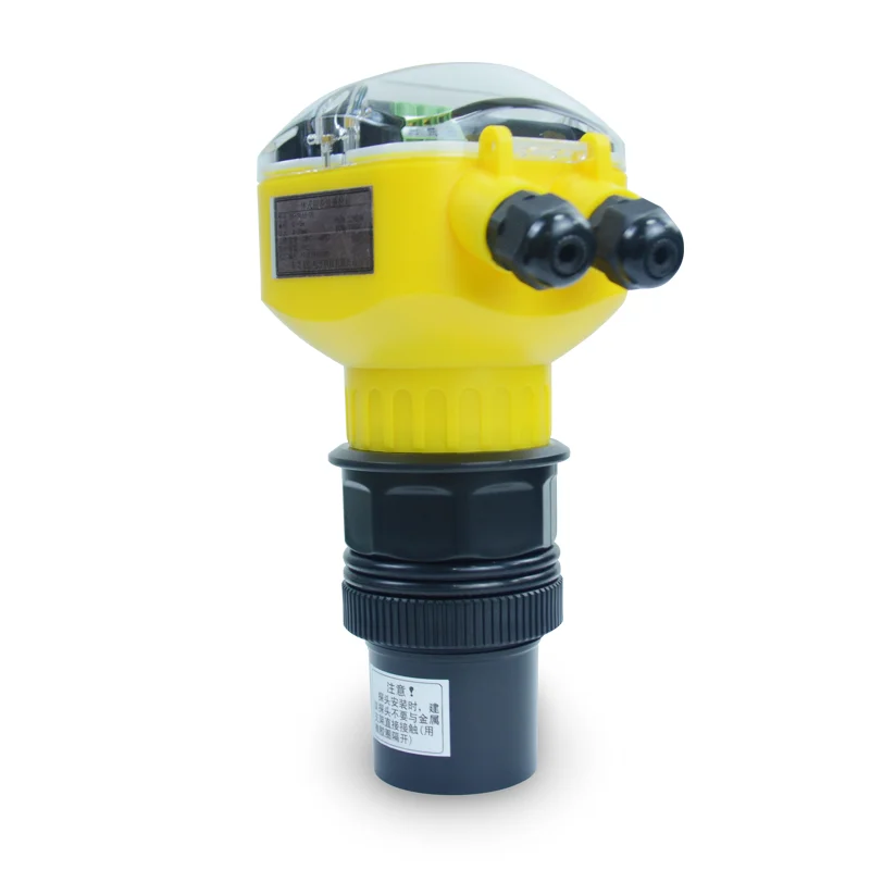 sonic groundwater deep well tank level meter 200m measuring device 12Vdc 4-20ma digital ultrasonic water level sensor probe