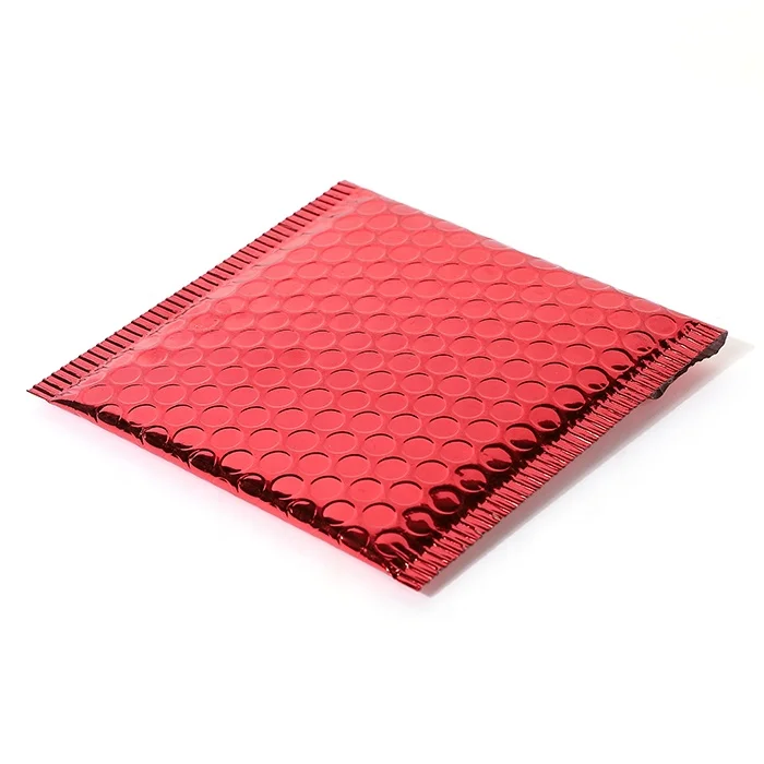 Wholesale Aluminium Holographic Mailers Customized Printed Durable Shipping Express Shockproof Foil Cheap Metallic Bubble Mailer