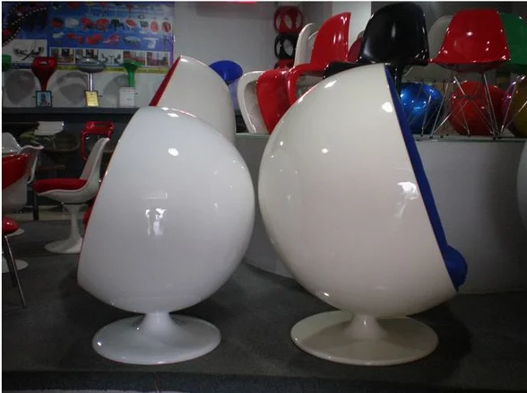 High Quality Design Round Fabric Upholstering Modern Fiberglass Ball Chair