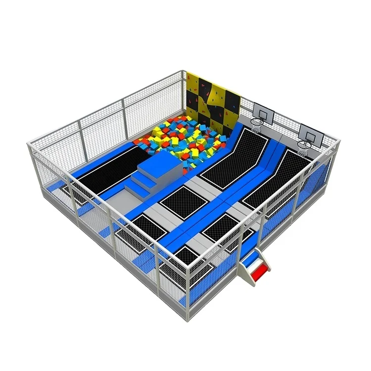 New design durable square small commercial kids indoor trampoline park for sport