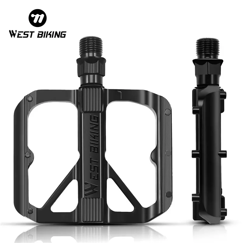 Велосипедные педали WEST BIKING ультралегкие алюминиевые подшипники Нескользящие широкие для горных велосипедов