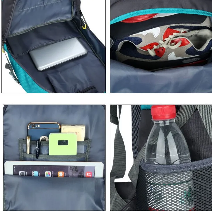 40L,50L,60L Outdoor Sport Travel Daypack for Climbing Touring Waterproof Lightweight Hiking Backpack