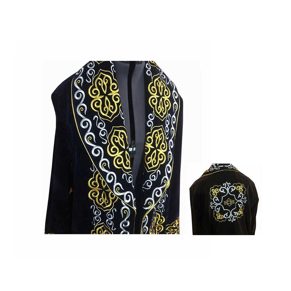 
Different Color Black Men Belt Edging Border Clothing Chapan Manufacturer 