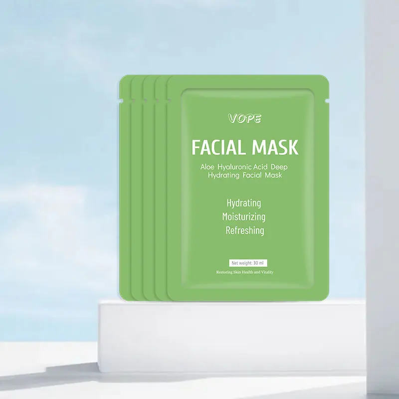 Глубоко увлажняющая маска для лица с алоэ и гиалуроновой кислотой