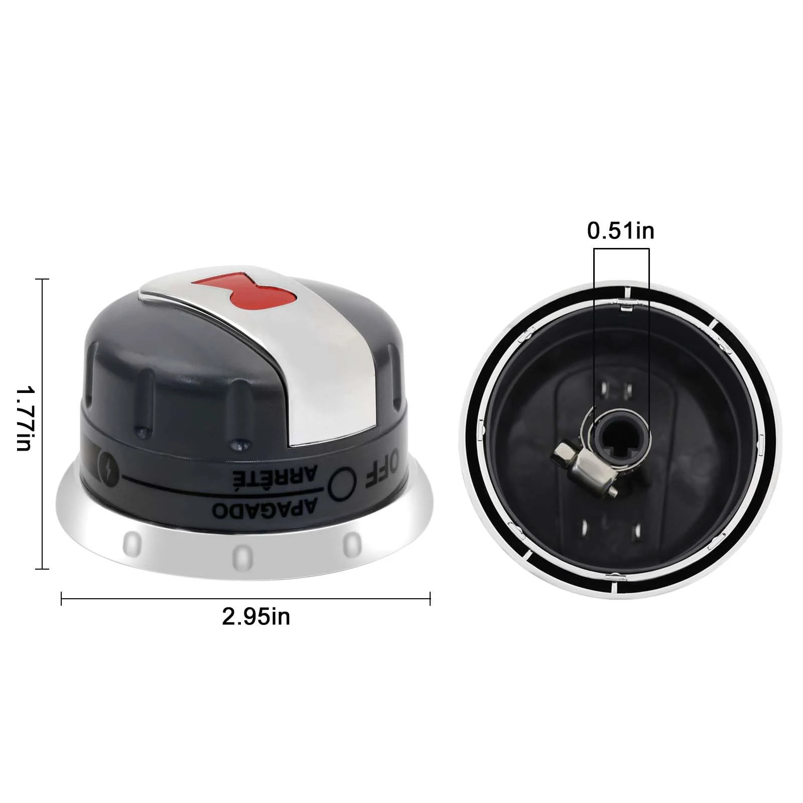 88848 Gas Grill Burner Knobs Replacement for Weber Genesis Grill Parts 300 Series (2011-2016) Genesis E-310,E-320,E-330