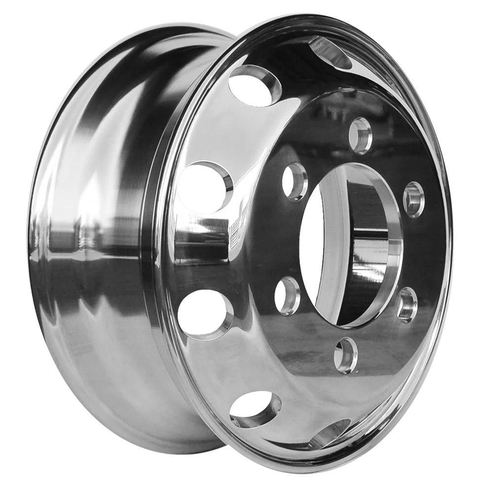 16x6.0 Aluminum Truck Wheel Stub Pilot Machined & Polished Forged Wheel for  Trucks/Buses Dual Wheels
