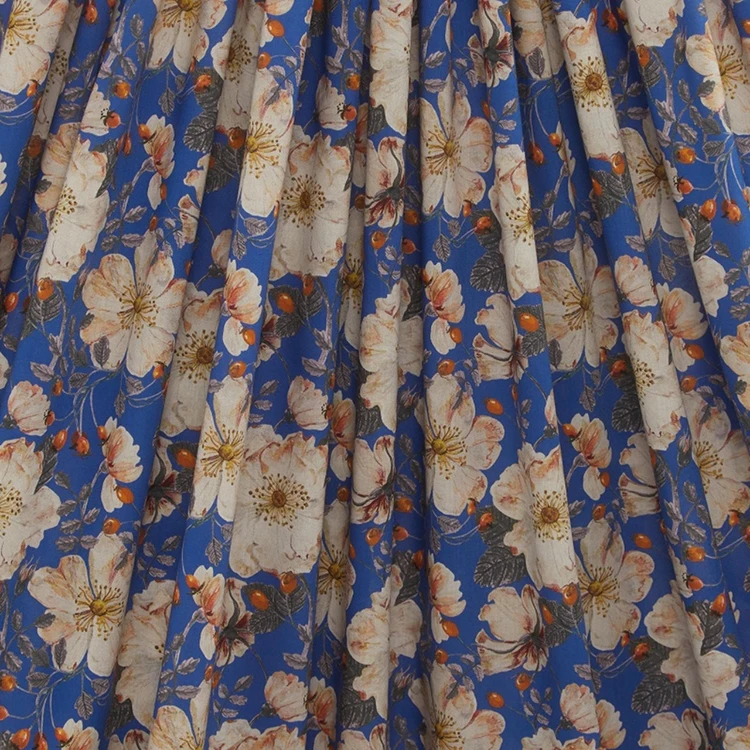 Zttex low price wholesale liberty american cotton lawn material fabric floral print fabric for dresses