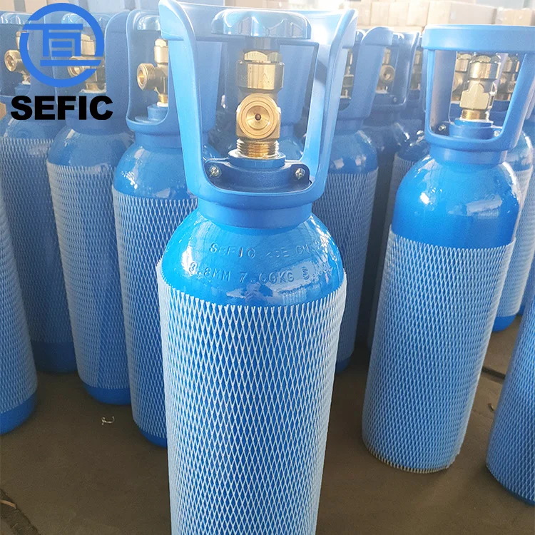 Iso9809-3 5L 150Bar 140mm Oxygen Bottle Medical Oxygen Cylinder Sizes For Breathing