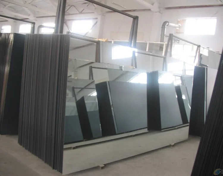 3-6mm Thickness Edge-polished Engraved Silver Float Glass Mirror