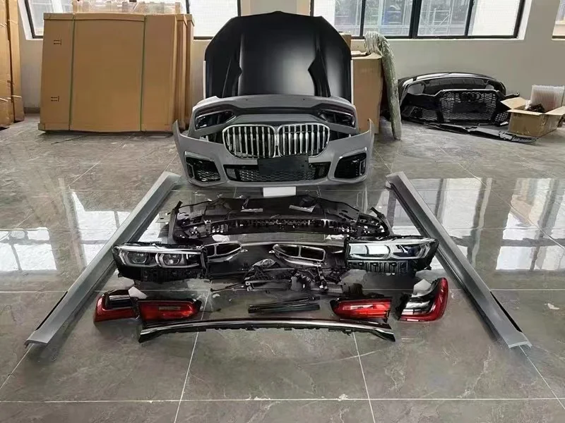 FOR BMW 7 Series old model revamped new 2009-2018 F02 revamped G12 body kit, LED laser headlights, through taillight