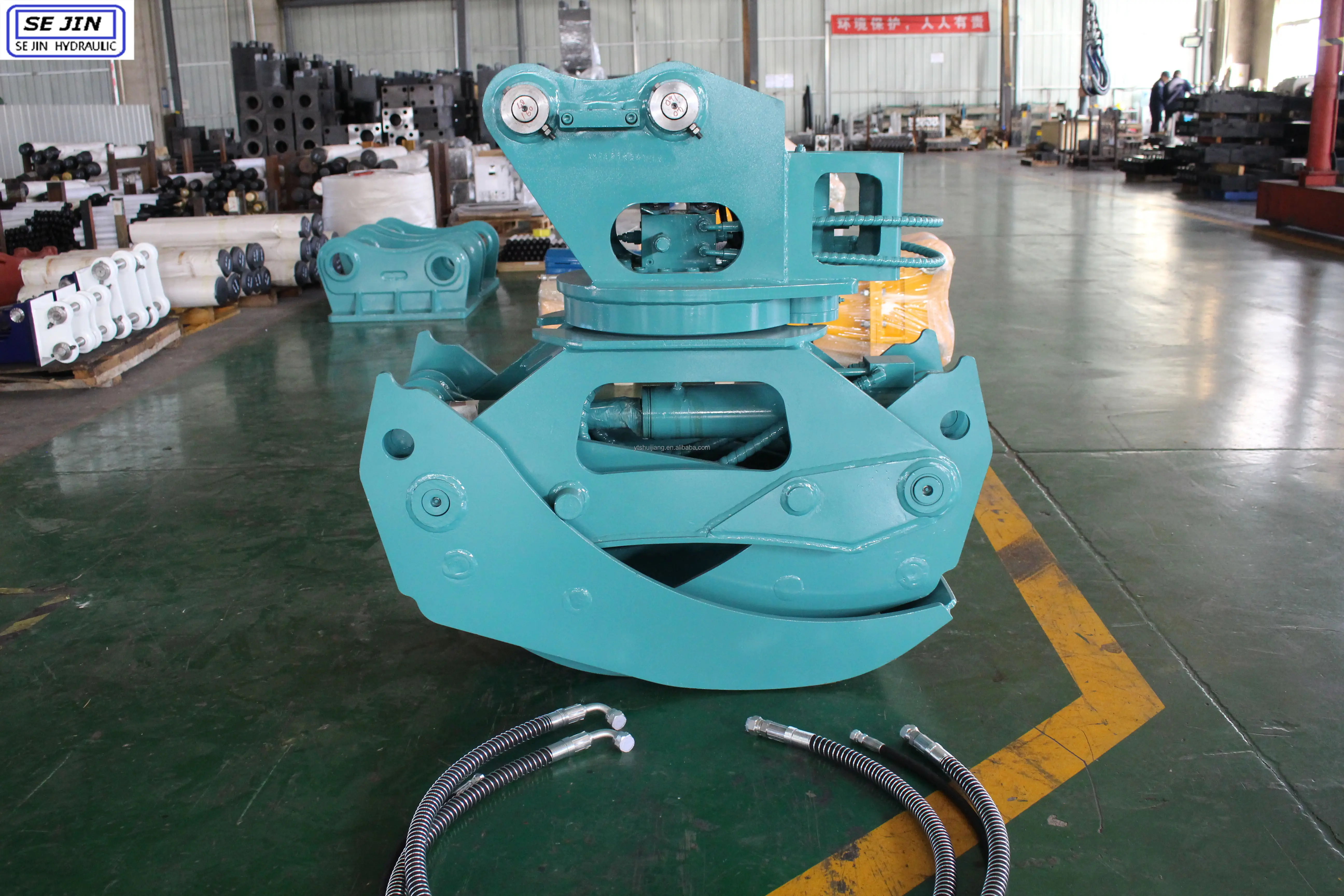 China SEJIN brand HIGH quality single cylinder hydraulic rotator for grapple