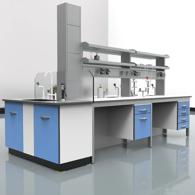 Factory Classroom Laboratory Furniture Bench Tops Lab Table Customized Modern Lab Equipment for School Stainless Steel 1 Set