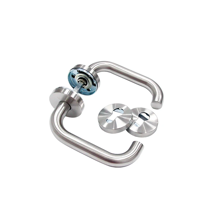 Manufacture Supplier Heavy Duty Fireproof Door Handle Stainless Steel European Standard Handle