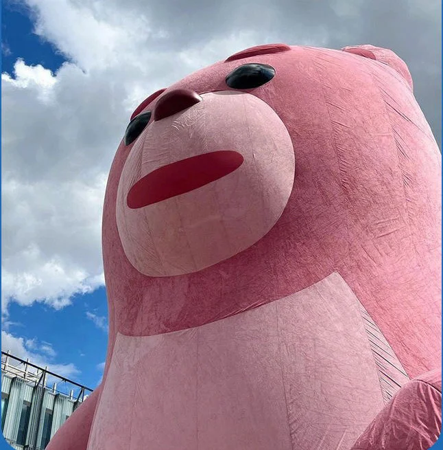 Giant inflatable Plush cartoon model stage animal Rabbit flocking advertising amusement party decoration playground park