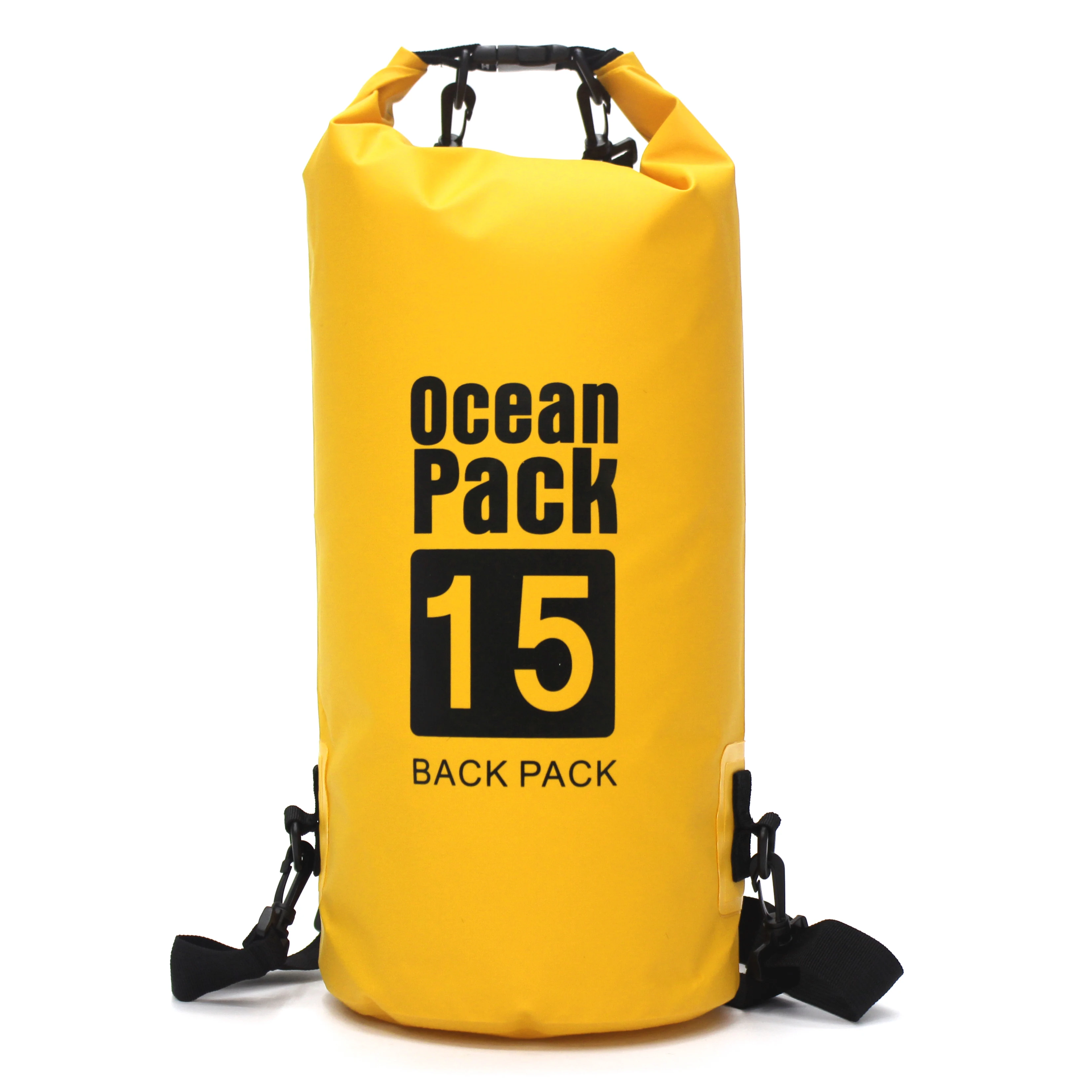 Portable Waterproof Bag Transparent Window Plaid PVC Portable Single Shoulder Dry Bag For Swimming Drift Bag