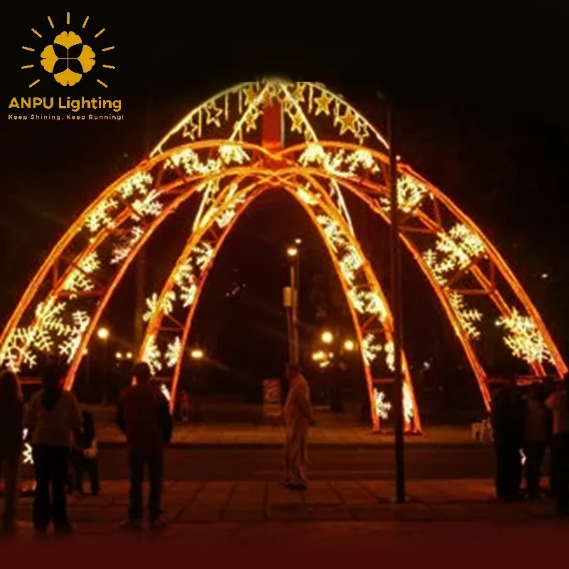 2022 Beautiful butterfly arches Motif Christmas lights for street decorations