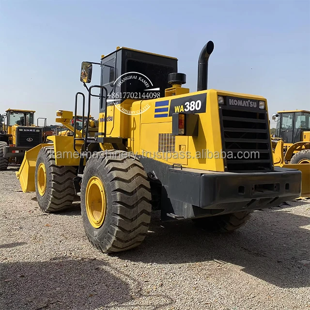 Used WA380-3, Japanese Komatsu wheel loader WA380-6 WA380-5 tractors 4x4 with loader WA380 mini loaders Komatsu WA600 price low