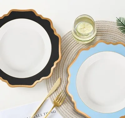 factory outlet Wholesale colorful wedding Plastic Charger plate for event and dinner