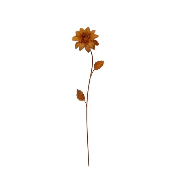 Wholesale Garden Rusty Metal Flowers and garden Decoration Ornaments Stakes Outdoor